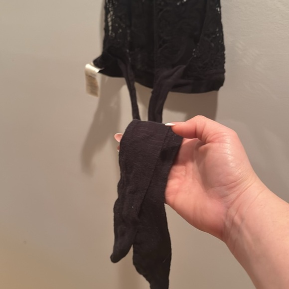 Free People Black Embroidered Halter top XS - Picture 6 of 6